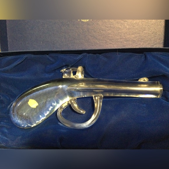 Vintage Val St Lambert crystal flintlock dueling pistol - Picture 2 of 6